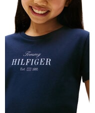 TOMMY HILFIGER KIDS BIMBA Camiseta de algod&oacute;n con estampado de purpurina Marina de noche oscura - Camiseta ni&ntilde;o - 3