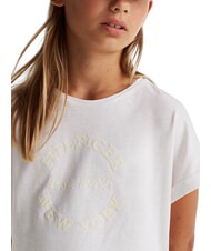 TOMMY HILFIGER KIDS BIMBA Camiseta de manga corta con logotipo en relieve blanco - Camiseta ni&ntilde;o - 3