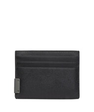 TOMMY HILFIGER TH HARDWARE Tarjetero de cuero negro - Carteras Hombre - 2