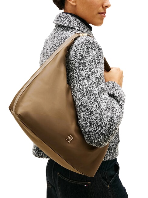 TH GO Bolso de hombro Gris topo n&oacute;rdico - Bolsos Mujer