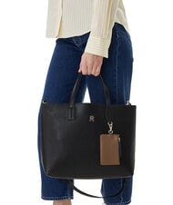 TOMMY HILFIGER TH ICON Bolso de mano, con bandolera negro - Bolsos Mujer - 5