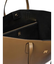 TOMMY HILFIGER TH ICON Shopper con clutch Gris topo n&oacute;rdico - Bolsos Mujer - 4