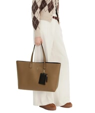 TOMMY HILFIGER TH ICON Shopper con clutch Gris topo n&oacute;rdico - Bolsos Mujer - 5