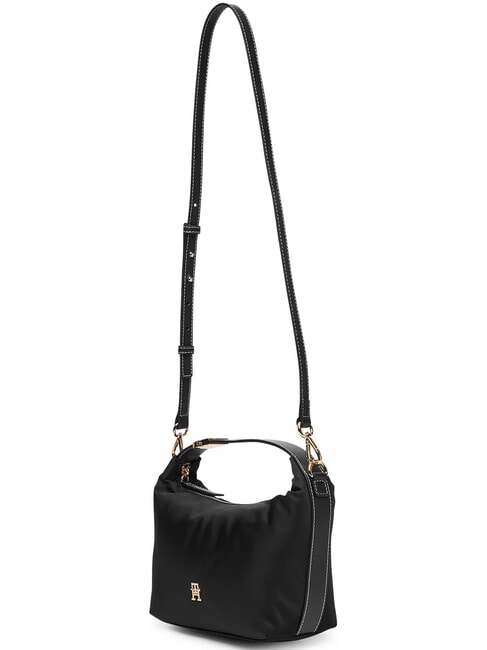 TH GO Mini bolso de hombro, con correa para el hombro negro - Bolsos Mujer