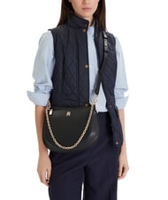 TOMMY HILFIGER TH GLAM Bolso de hombro, con correa para el hombro negro - Bolsos Mujer - 5