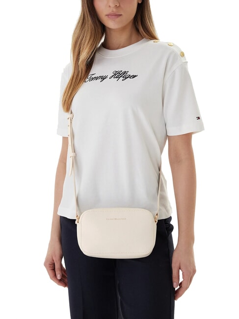 TH LOGO Mini bolso de hombro muselina - Bolsos Mujer