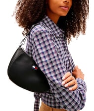 TOMMY HILFIGER TJ DAILY ELEVATED Bolso de hombro negro - Bolsos Mujer - 4