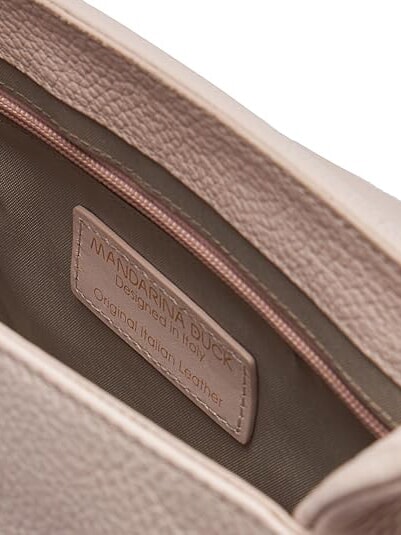 MELLOW Minibolso de hombro en piel rosa caramelo - Bolsos Mujer