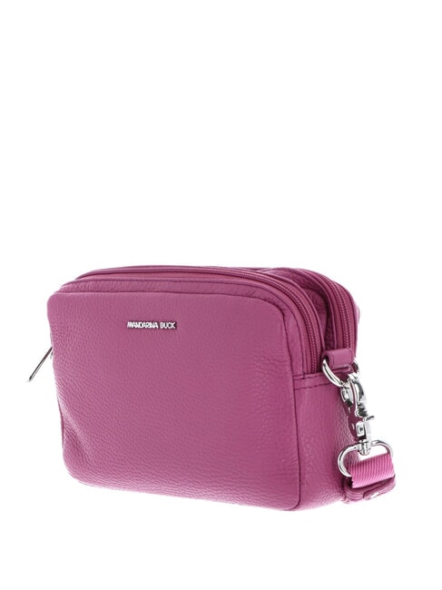 MELLOW LEATHER Bolso de hombro de piel violeta rojo - Bolsos Mujer