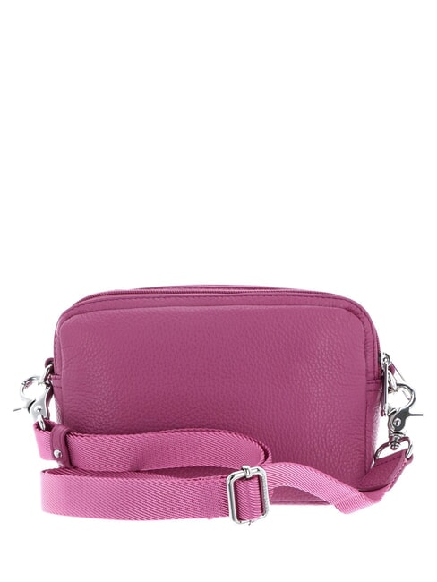 MELLOW LEATHER Bolso de hombro de piel violeta rojo - Bolsos Mujer