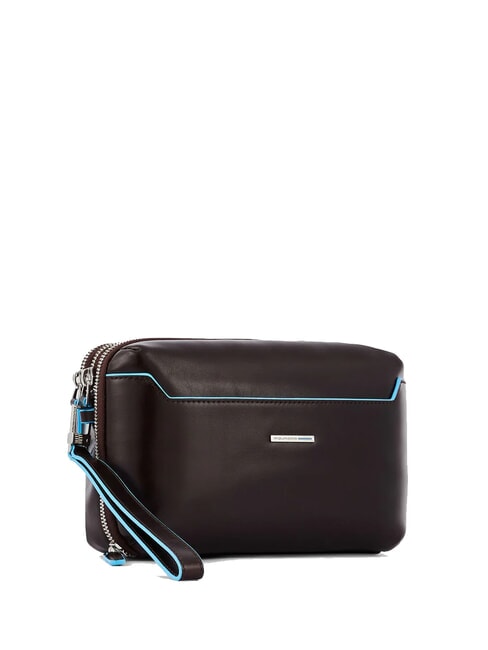 BLUE SQUARE Estuche de cuero para tarjetas CAOBA - Carteras Hombre