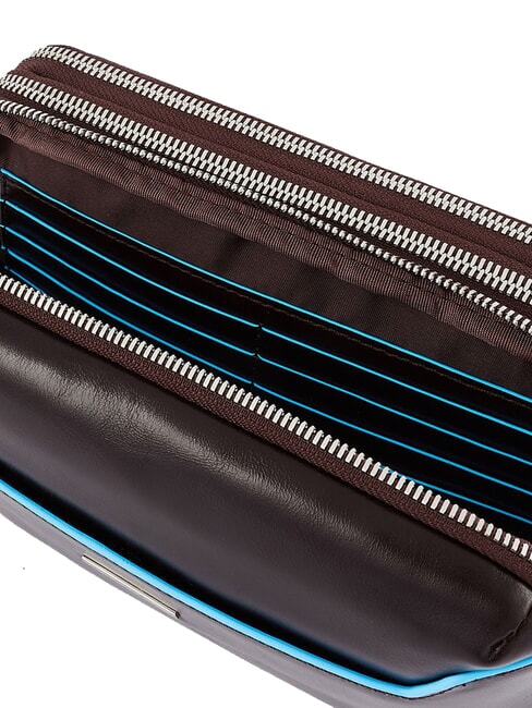 BLUE SQUARE Estuche de cuero para tarjetas CAOBA - Carteras Hombre