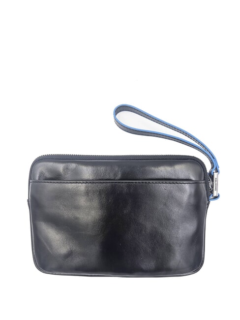 BLUE SQUARE Estuche de cuero para tarjetas negro - Carteras Hombre