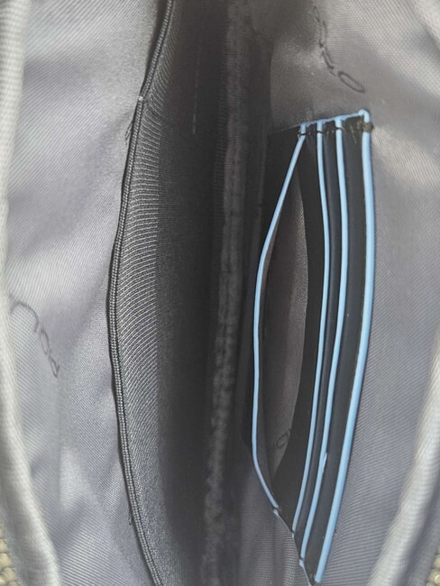 BLUE SQUARE Estuche de cuero para tarjetas negro - Carteras Hombre