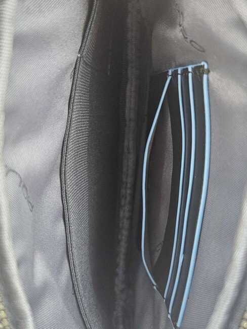 BLUE SQUARE Estuche de cuero para tarjetas azul - Carteras Hombre