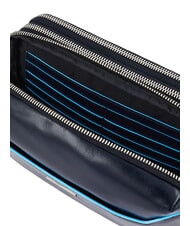PIQUADRO BLUE SQUARE Estuche de cuero para tarjetas azul - Carteras Hombre - 4
