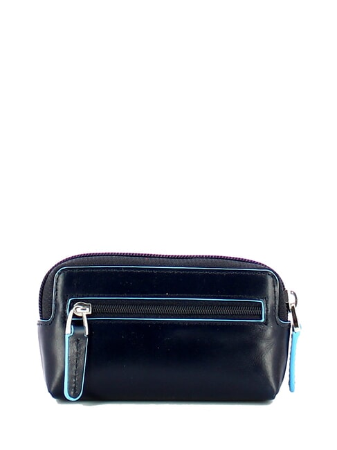 BLUE SQUARE Estuche de cuero para llaves azul - Llaveros