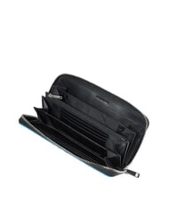 PIQUADRO ATLAS Cartera de cuero con cremallera nero2 - Carteras Mujer - 2