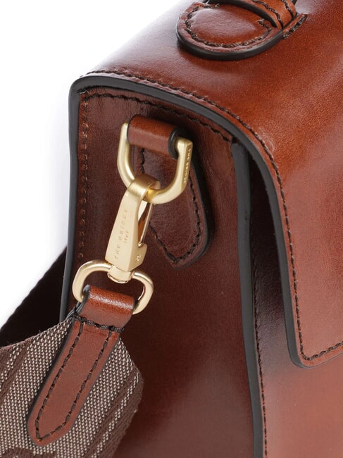 IRENE Bolso de hombro, en piel BROWN - Bolsos Mujer