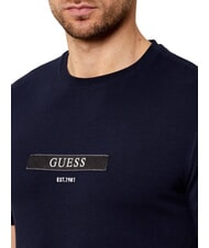 GUESS LOGO BOX Camiseta de manga corta de corte entallado smartblue - camiseta - 3