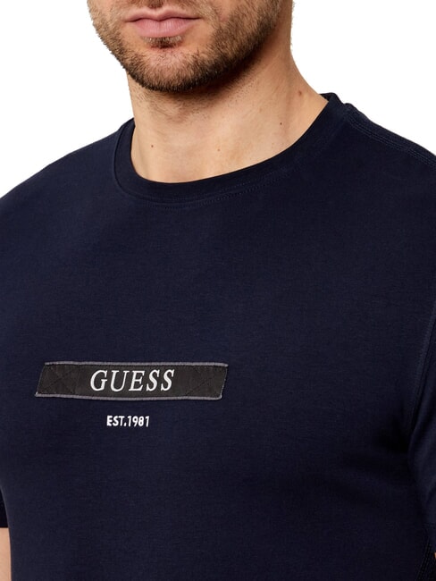 LOGO BOX Camiseta de manga corta de corte entallado smartblue - camiseta