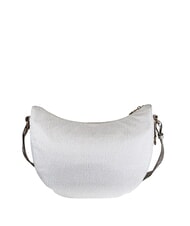 BORBONESE BORBONESO Bolso de hombro LUNA en tejido jet op algod&oacute;n blanco - Bolsos Mujer - 3