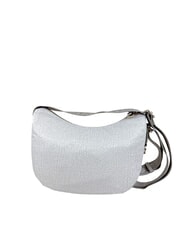 BORBONESE BORBONESO Bolso LUNA Hobo, Peque&ntilde;o algod&oacute;n blanco - Bolsos Mujer - 2