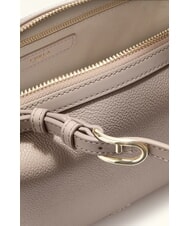 FURLA DOUBLE Bolso bandolera de piel con correa para el hombro lino - Bolsos Mujer - 4