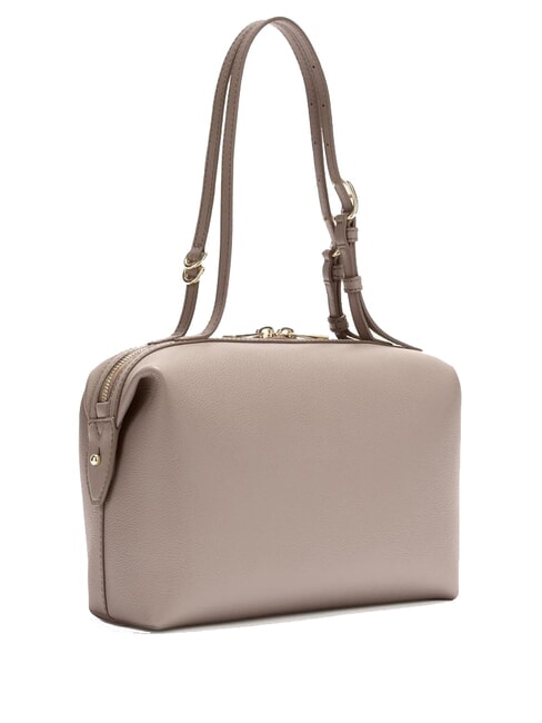 DOUBLE Bolso bandolera de piel lino - Bolsos Mujer