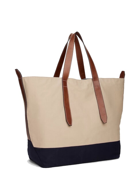 TH RUNAWAY Bolsa de viaje de lona beige cl&aacute;sico - Bolsas de viaje