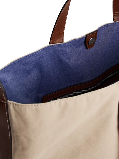 TH RUNAWAY Bolsa de viaje de lona beige cl&aacute;sico - Bolsas de viaje