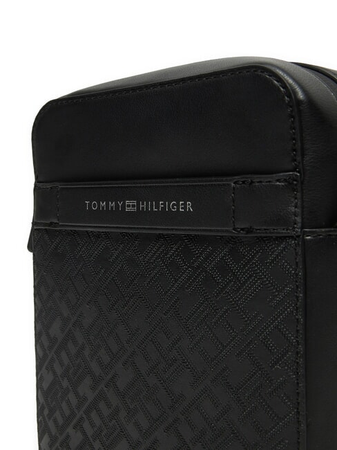 TH MONOGRAM Monedero peque&ntilde;o negro - Bandoleras Hombre