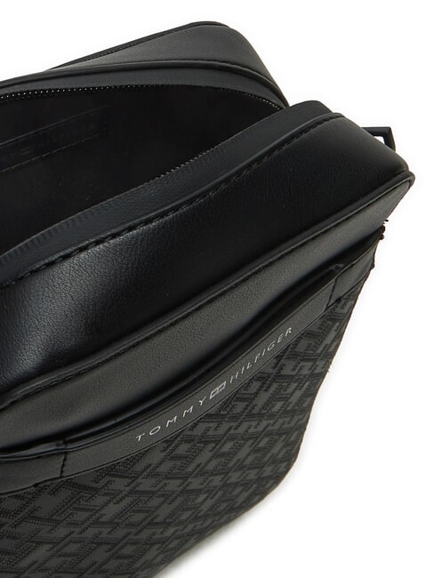 TH MONOGRAM Monedero peque&ntilde;o negro - Bandoleras Hombre