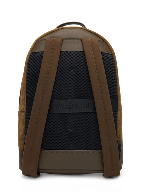 TH CASUAL SUEDE Mochila de cuero para port&aacute;til de 15" gris topo costero - Mochilas para port&aacute;til