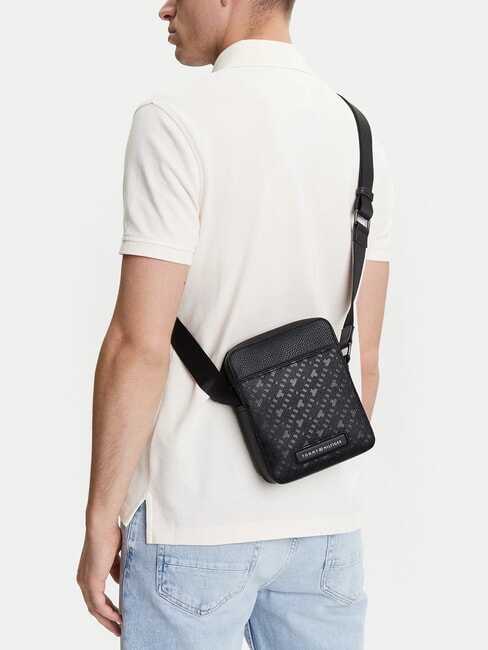 TH MONOGRAM Mini bolso de reportero negro - Bandoleras Hombre