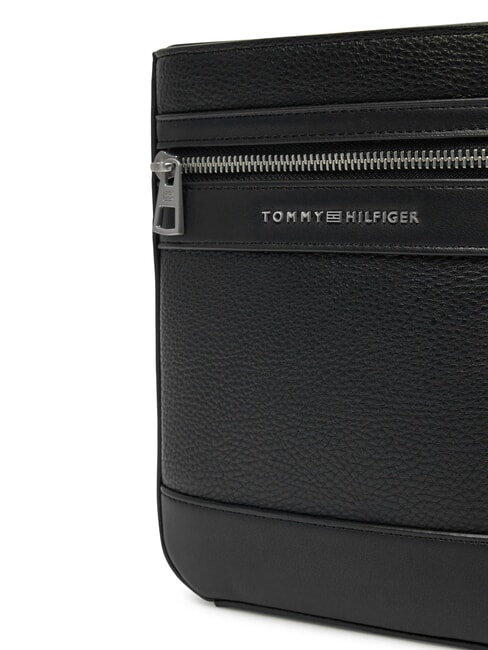 TH CENTRAL Bolso plano peque&ntilde;o negro - Bandoleras Hombre