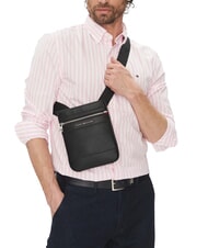 TOMMY HILFIGER TH CENTRAL Bolso plano peque&ntilde;o negro - Bandoleras Hombre - 5
