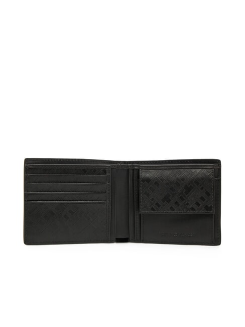 TH MONOGRAM EXTRA Cartera de piel con monedero negro - Carteras Hombre