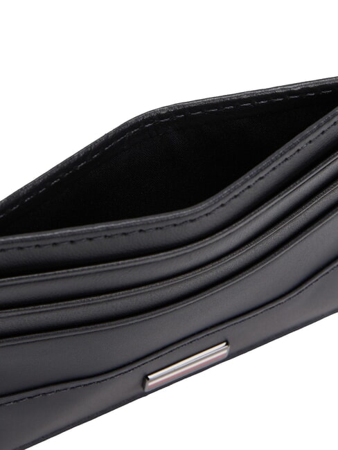 TH CORP Tarjetero plano de cuero espacio azul - Carteras Hombre