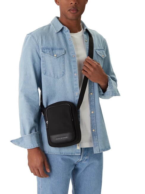 TH Mini bolso de reportero negro - Bandoleras Hombre