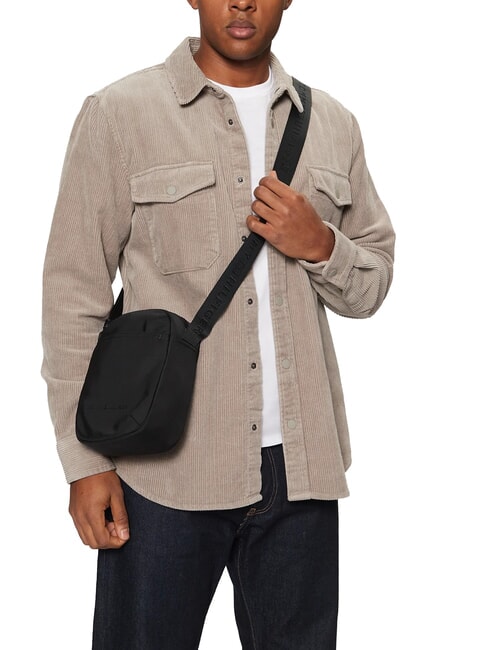 TH Bolso de hombro negro - Bandoleras Hombre