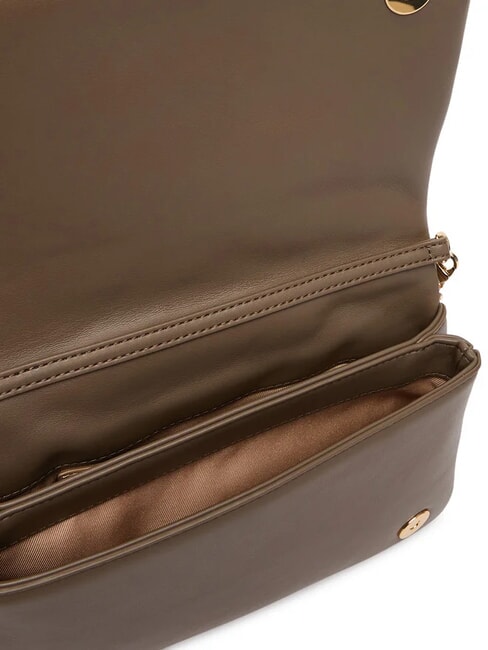 EMBOSSED Bolso de hombro con solapa lodo - Bolsos Mujer