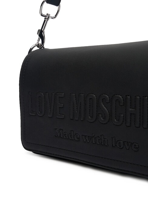SIGNATURE LOVE Bolso de hombro con solapa negro - Bolsos Mujer