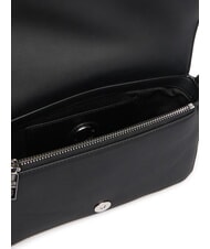 LOVE MOSCHINO SIGNATURE LOVE Bolso de hombro con solapa negro - Bolsos Mujer - 5