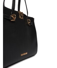 LOVE MOSCHINO SOFT SCULPT Bolso de compras de hombro negro - Bolsos Mujer - 3