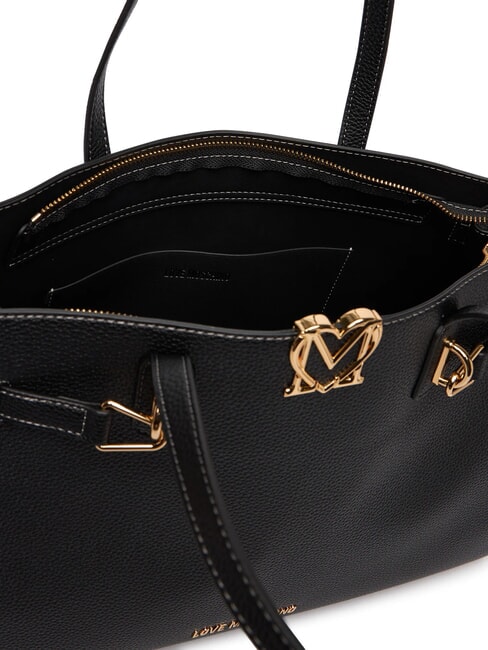 SOFT SCULPT Bolso de compras de hombro negro - Bolsos Mujer