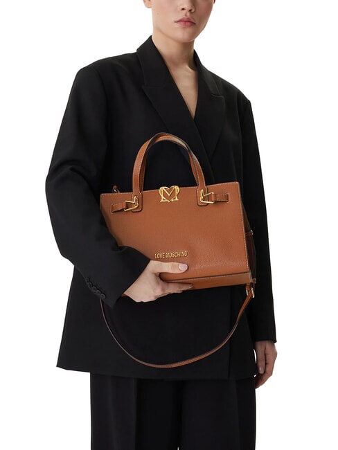 SOFT SCULPT Bolso de mano con bandolera CUERO - Bolsos Mujer