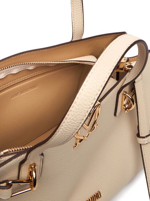 SOFT SCULPT Bolso de mano con bandolera Marfil - Bolsos Mujer