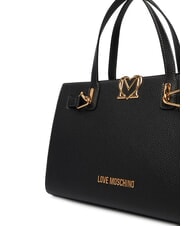 LOVE MOSCHINO SOFT SCULPT Bolso de mano con bandolera negro - Bolsos Mujer - 3