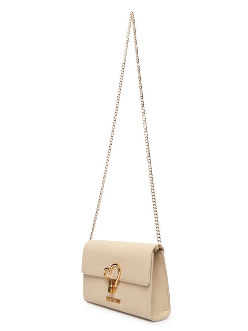 HEART TURNLOCK Bolso de hombro peque&ntilde;o Marfil - Bolsos Mujer
